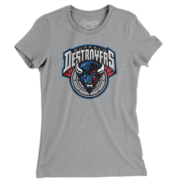 Buffalo Destroyers Arena Football Women's T-Shirt-Allegiant Goods Co. Vintage Sports Apparel
