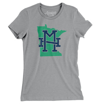 Minnesota Home State Women's T-Shirt-Allegiant Goods Co. Vintage Sports Apparel