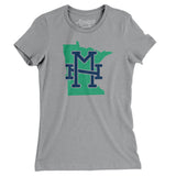 Minnesota Home State Women's T-Shirt-Athletic Heather-Allegiant Goods Co. Vintage Sports Apparel