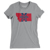 Montana Home State Women's T-Shirt-Athletic Heather-Allegiant Goods Co. Vintage Sports Apparel