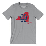 New York Home State Men/Unisex T-Shirt-Athletic Heather-Allegiant Goods Co. Vintage Sports Apparel