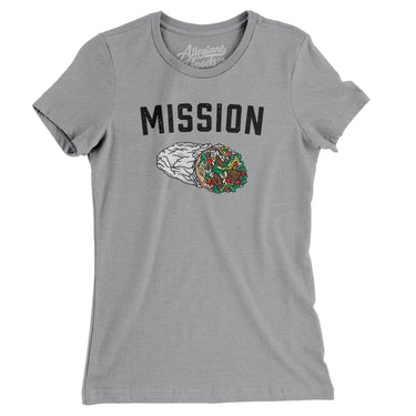 Mission Burrito Women's T-Shirt-Allegiant Goods Co. Vintage Sports Apparel