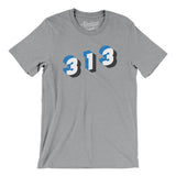 Detroit 313 Area Code Men/Unisex T-Shirt-Allegiant Goods Co. Vintage Sports Apparel
