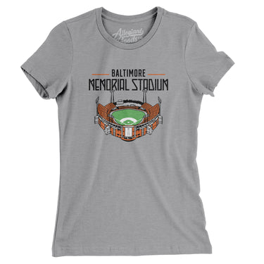 Baltimore Memorial Stadium Women's T-Shirt-Allegiant Goods Co. Vintage Sports Apparel