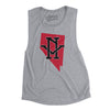 Nevada Home State Women's Flowey Scoopneck Muscle Tank-Athletic Heather-Allegiant Goods Co. Vintage Sports Apparel