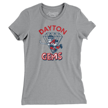 Dayton Gems Hockey Women's T-Shirt-Allegiant Goods Co. Vintage Sports Apparel