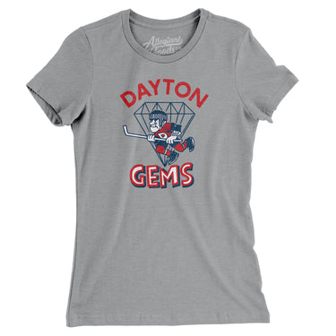 Dayton Gems Hockey Women's T-Shirt-Allegiant Goods Co. Vintage Sports Apparel