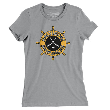 Baltimore Skipjacks Hockey Women's T-Shirt-Allegiant Goods Co. Vintage Sports Apparel
