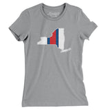 New York Helmet Stripes Women's T-Shirt-Allegiant Goods Co. Vintage Sports Apparel