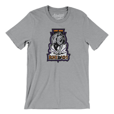 San Jose Rhinos Roller Hockey Men/Unisex T-Shirt-Allegiant Goods Co. Vintage Sports Apparel