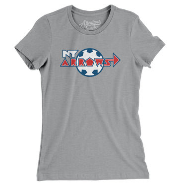New York Arrows Soccer Women's T-Shirt-Allegiant Goods Co. Vintage Sports Apparel