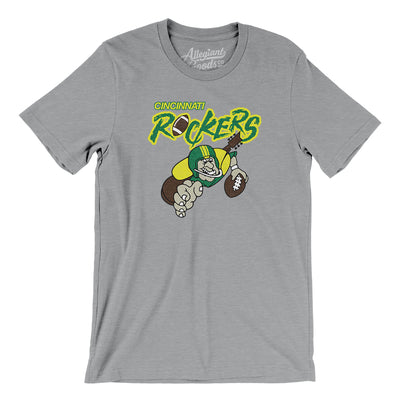 Cincinnati Rockers Arena Football Men/Unisex T-Shirt-Athletic Heather-Allegiant Goods Co. Vintage Sports Apparel