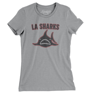 Los Angeles Sharks Hockey Women's T-Shirt-Allegiant Goods Co. Vintage Sports Apparel