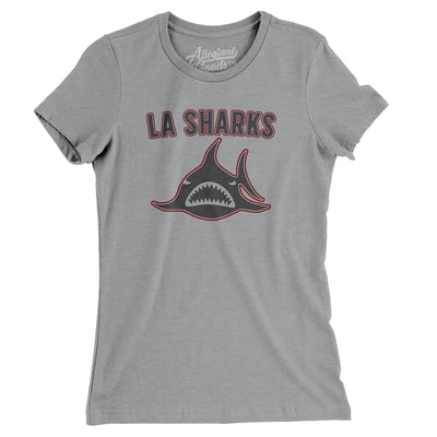 Los Angeles Sharks Hockey Women's T-Shirt-Athletic Heather-Allegiant Goods Co. Vintage Sports Apparel