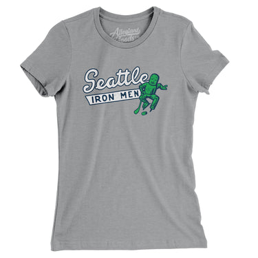 Seattle Ironmen Hockey Women's T-Shirt-Allegiant Goods Co. Vintage Sports Apparel