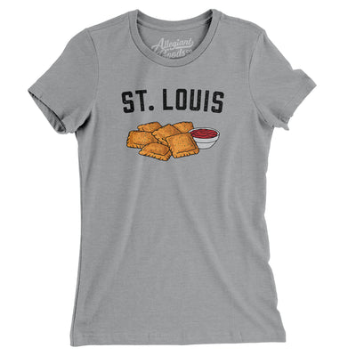 St. Louis Toasted Ravioli Women's T-Shirt-Athletic Heather-Allegiant Goods Co. Vintage Sports Apparel