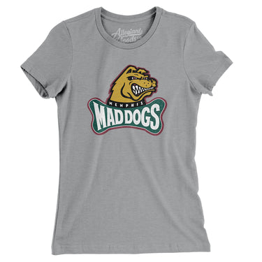 Memphis Mad Dogs Football Women's T-Shirt-Allegiant Goods Co. Vintage Sports Apparel