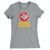 Houston Gamblers Football Women's T-Shirt-Athletic Heather-Allegiant Goods Co. Vintage Sports Apparel
