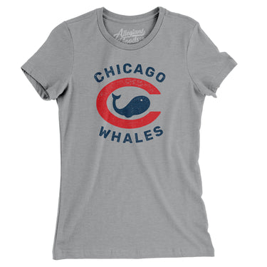 Chicago Whales Baseball Women's T-Shirt-Allegiant Goods Co. Vintage Sports Apparel