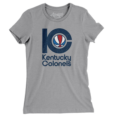 Kentucky Colonels Basketball Women's T-Shirt-Athletic Heather-Allegiant Goods Co. Vintage Sports Apparel