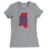 Mississippi Home State Women's T-Shirt-Athletic Heather-Allegiant Goods Co. Vintage Sports Apparel
