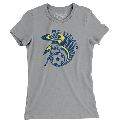 Cleveland Force Soccer Women's T-Shirt-Athletic Heather-Allegiant Goods Co. Vintage Sports Apparel