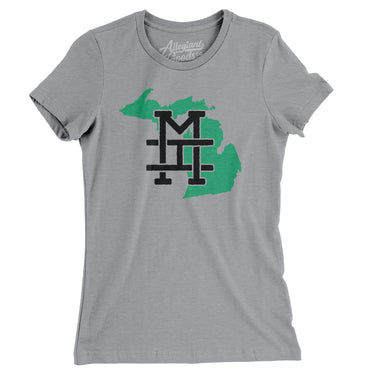 Michigan Home State Women's T-Shirt-Allegiant Goods Co. Vintage Sports Apparel
