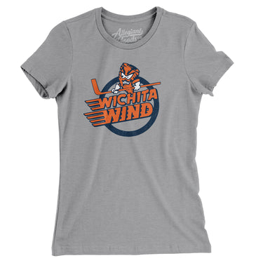 Wichita Wind Hockey Women's T-Shirt-Allegiant Goods Co. Vintage Sports Apparel
