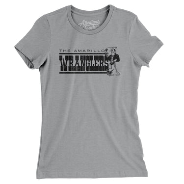 Amarillo Wranglers Hockey Women's T-Shirt-Allegiant Goods Co. Vintage Sports Apparel