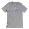 Kentucky Checkerboard Men/Unisex T-Shirt-Athletic Heather-Allegiant Goods Co. Vintage Sports Apparel