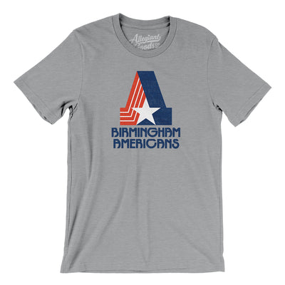 Birmingham Americans Football Men/Unisex T-Shirt-Athletic Heather-Allegiant Goods Co. Vintage Sports Apparel