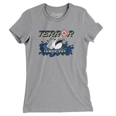Tampa Terror Soccer Women's T-Shirt-Athletic Heather-Allegiant Goods Co. Vintage Sports Apparel