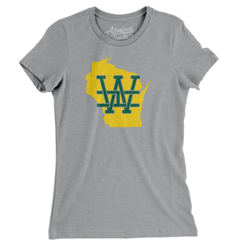 Wisconsin Home State Women's T-Shirt-Allegiant Goods Co. Vintage Sports Apparel