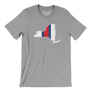 New York Helmet Stripes Men/Unisex T-Shirt-Allegiant Goods Co. Vintage Sports Apparel