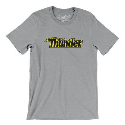 Baltimore Thunder Lacrosse Men/Unisex T-Shirt-Athletic Heather-Allegiant Goods Co. Vintage Sports Apparel