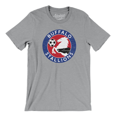 Buffalo Stallions Soccer Men/Unisex T-Shirt-Allegiant Goods Co. Vintage Sports Apparel