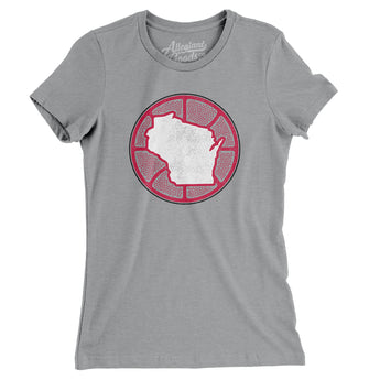 Wisconsin Basketball Women's T-Shirt-Allegiant Goods Co. Vintage Sports Apparel