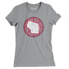 Wisconsin Basketball Women's T-Shirt-Athletic Heather-Allegiant Goods Co. Vintage Sports Apparel