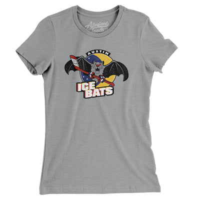 Austin Ice Bats Hockey Women's T-Shirt-Athletic Heather-Allegiant Goods Co. Vintage Sports Apparel