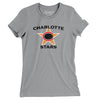 Charlotte Stars Football Women's T-Shirt-Athletic Heather-Allegiant Goods Co. Vintage Sports Apparel