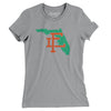 Florida Home State Women's T-Shirt-Athletic Heather-Allegiant Goods Co. Vintage Sports Apparel