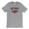 Detroit Style Pan Pizza Men/Unisex T-Shirt-Athletic Heather-Allegiant Goods Co. Vintage Sports Apparel