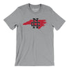 North Carolina Home State Men/Unisex T-Shirt-Athletic Heather-Allegiant Goods Co. Vintage Sports Apparel