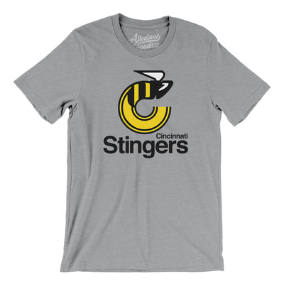 Cincinnati Stingers Hockey Men/Unisex T-Shirt-Athletic Heather-Allegiant Goods Co. Vintage Sports Apparel