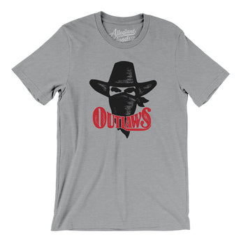 Arizona/Oklahoma Outlaws Football Men/Unisex T-Shirt-Athletic Heather-Allegiant Goods Co. Vintage Sports Apparel