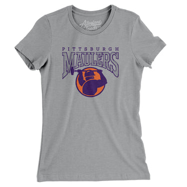 Pittsburgh Maulers Football Women's T-Shirt-Allegiant Goods Co. Vintage Sports Apparel