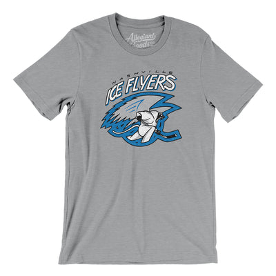 Nashville Ice Flyers Hockey Men/Unisex T-Shirt-Athletic Heather-Allegiant Goods Co. Vintage Sports Apparel