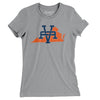 Virginia Home State Women's T-Shirt-Athletic Heather-Allegiant Goods Co. Vintage Sports Apparel