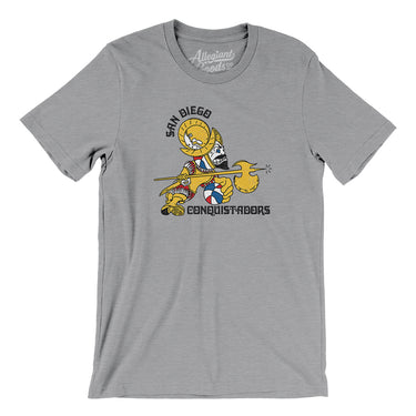 San Diego Conquistadors Basketball Men/Unisex T-Shirt-Allegiant Goods Co. Vintage Sports Apparel