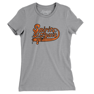 St. Louis Spirits Basketball Women's T-Shirt-Athletic Heather-Allegiant Goods Co. Vintage Sports Apparel